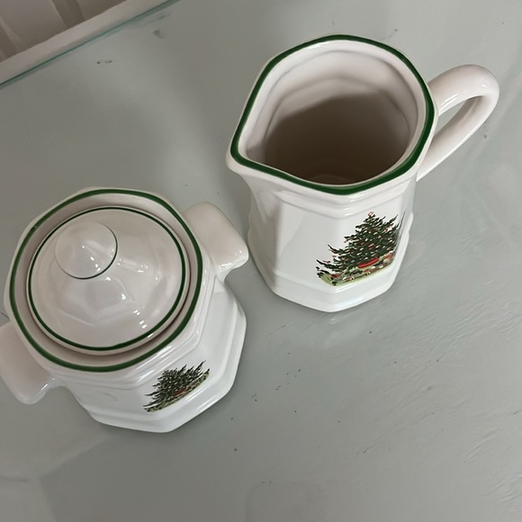 Pfalzgraff Christmas Sugar and Creamer - Picture 2 of 9